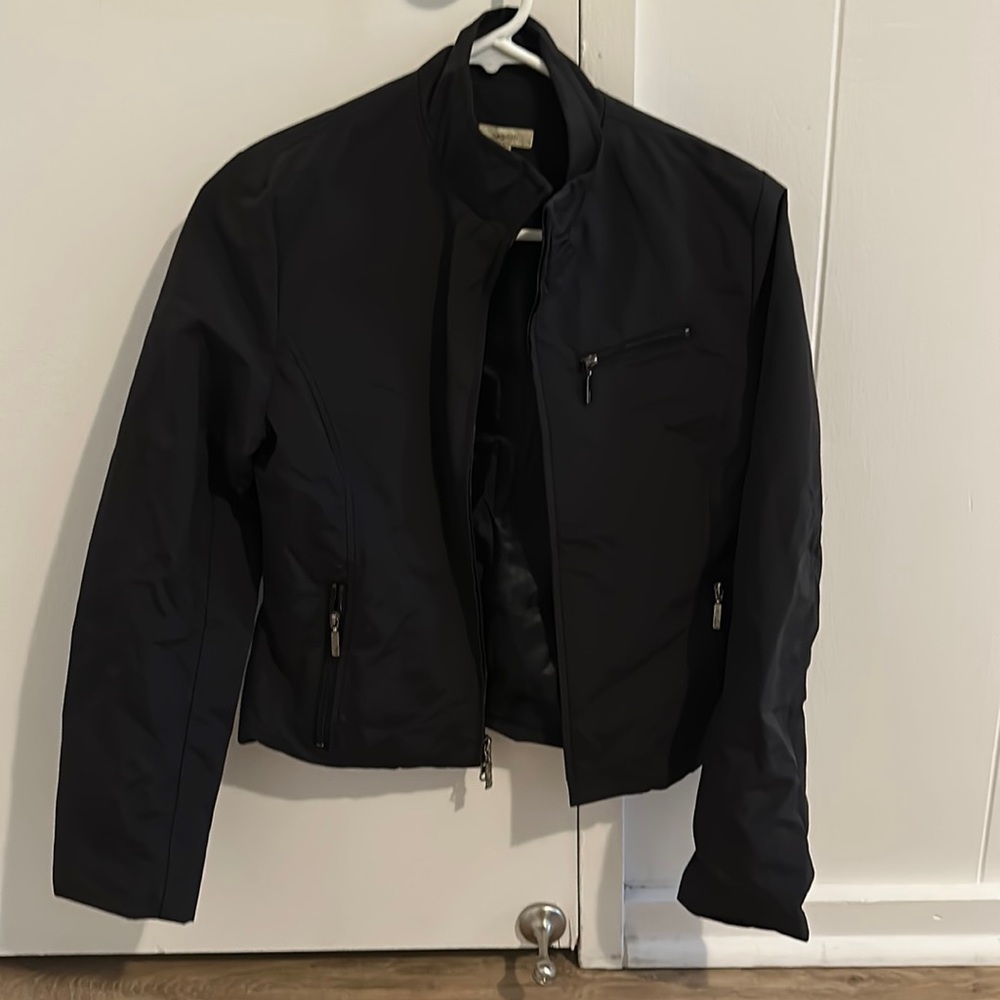 Sashimi Nylon Cropped black jacket size medium